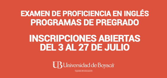 Examen de Proficiencia en inglés - Programas de Pregrado