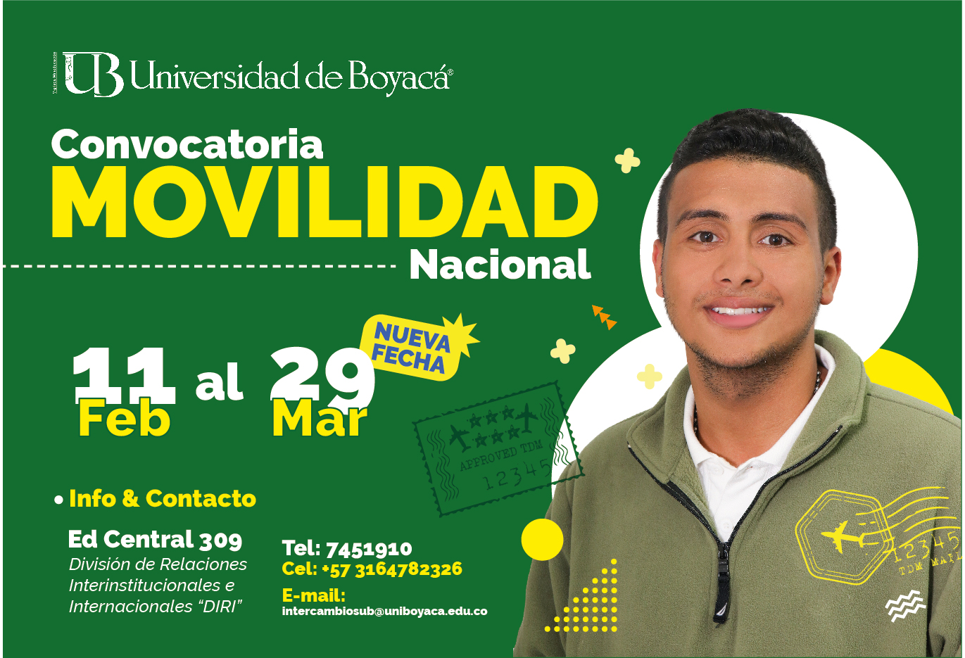 Ampliación de convocatoria movilidad nacional