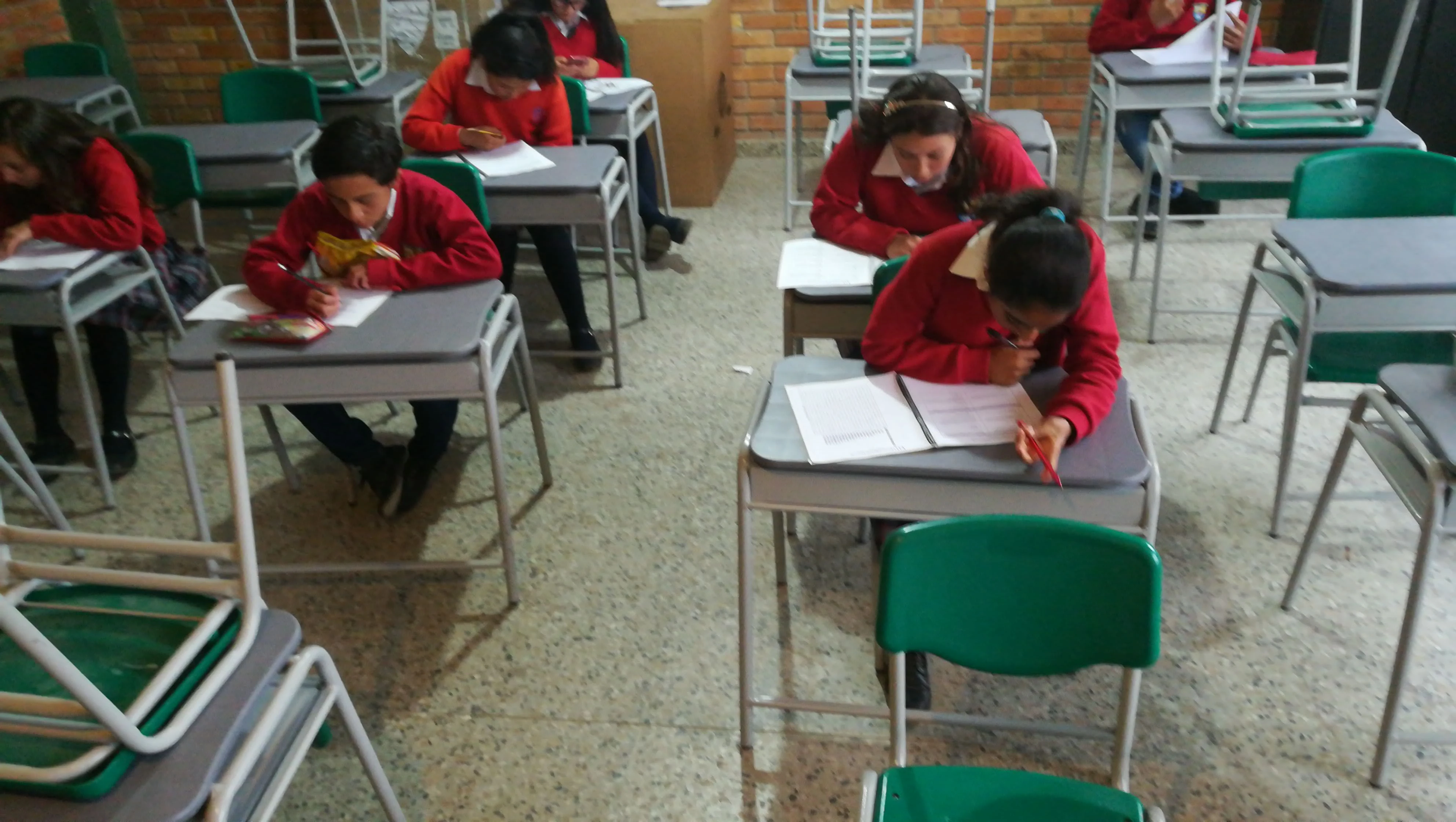 Escolares de la institución educativa rural del sur, vereda Runta abajo