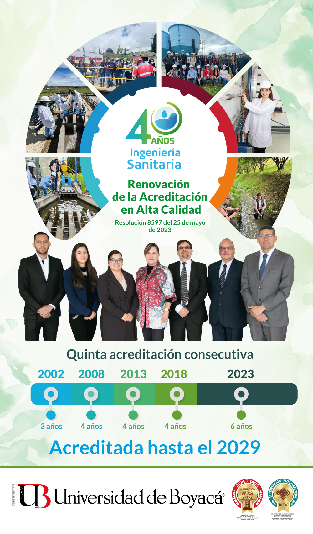 Ingeniería Sanitaria obtiene Reacreditación Nacional
