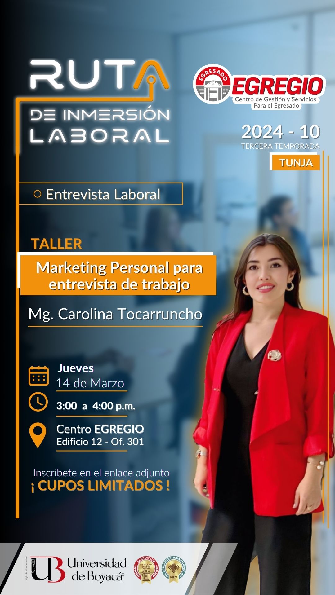 Ruta de Inmersión Laboral - Marketing Personal para entrevista de trabajo