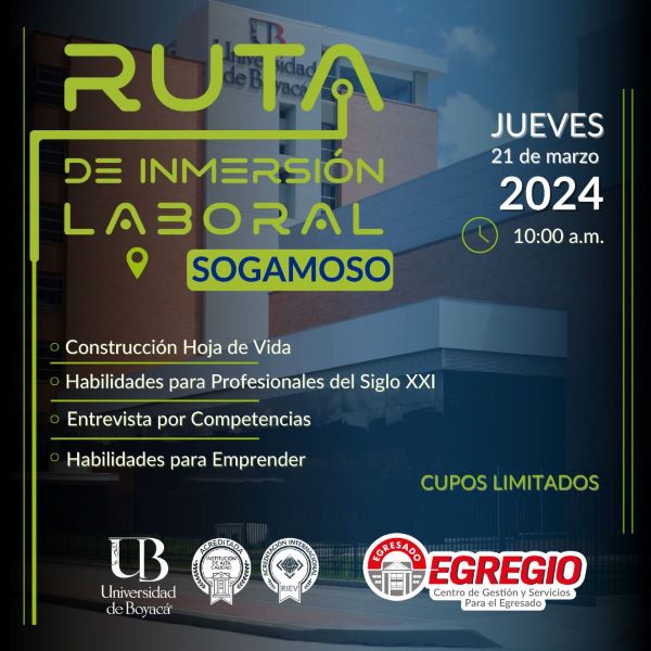 Ruta de Inmersión Laboral - Sede Sogamoso