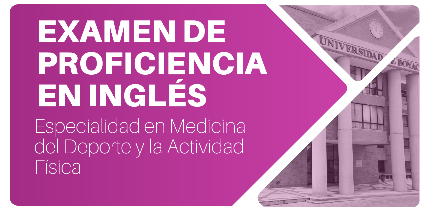 Examen de Proficiencia en inglés Programa Especialidad en Medicina del Deporte y la Actividad Física