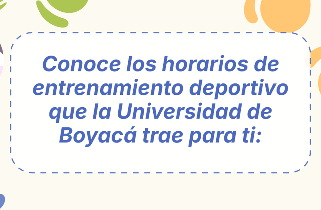 Horarios entrenamiento deportivo UdeB