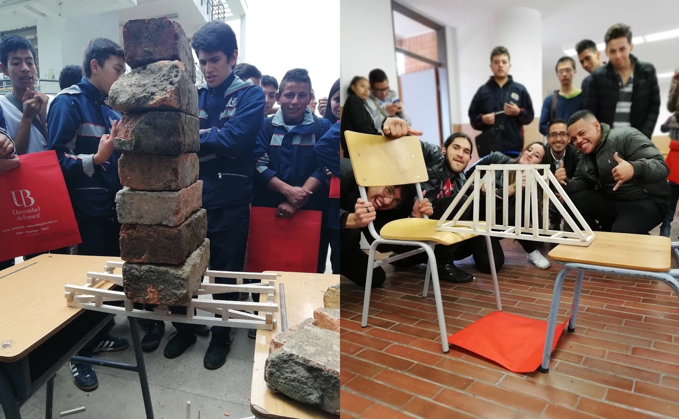 Divulgación del Programa de Arquitectura con estudiantes de grado 11° de Colegios de Tunja y Chiquinquirá. 