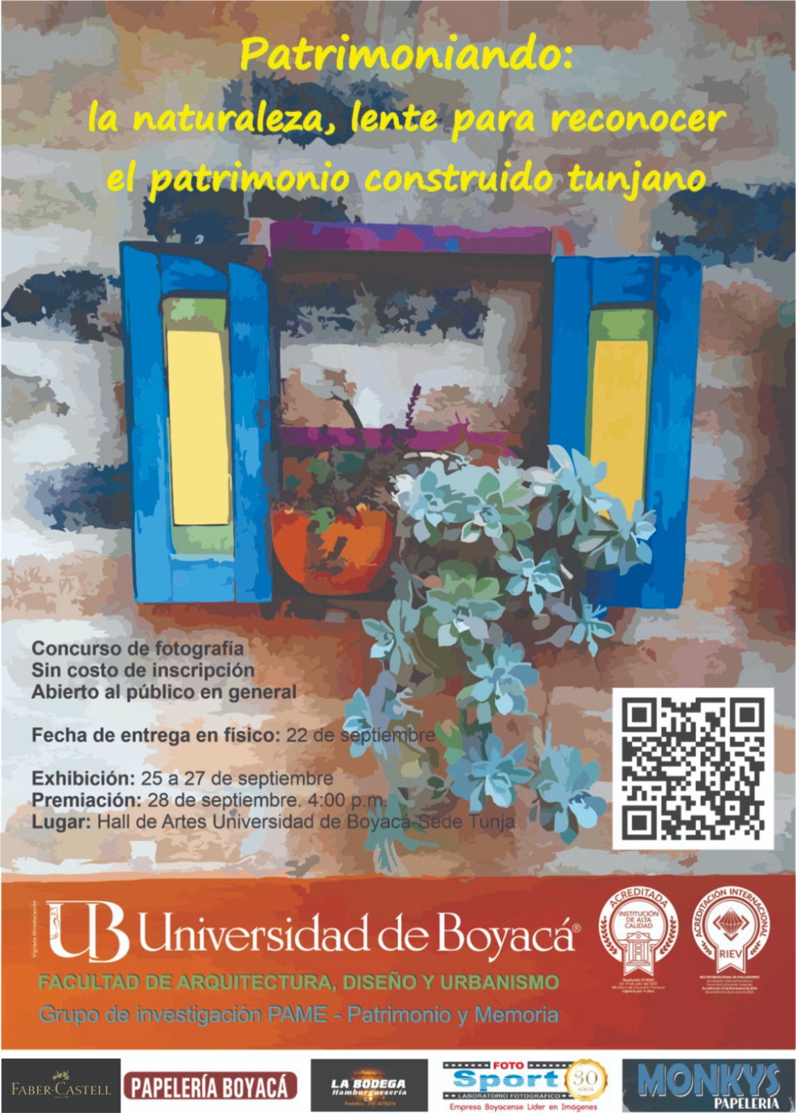 CONCURSO DE FOTOGRAFÍA "Patrimoniando: la naturaleza, lente para reconocer el patrimonio construido tunjano" 