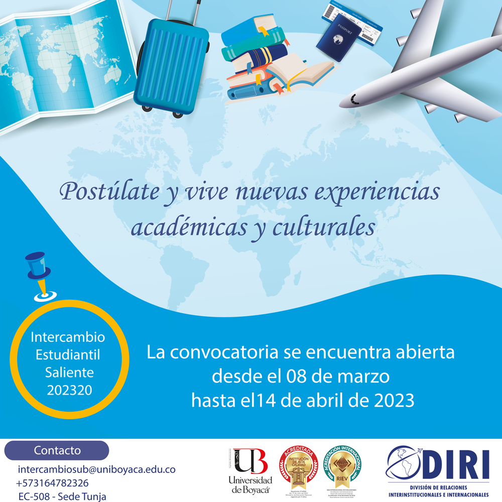 Convocatoria Intercambio Saliente 2023-20