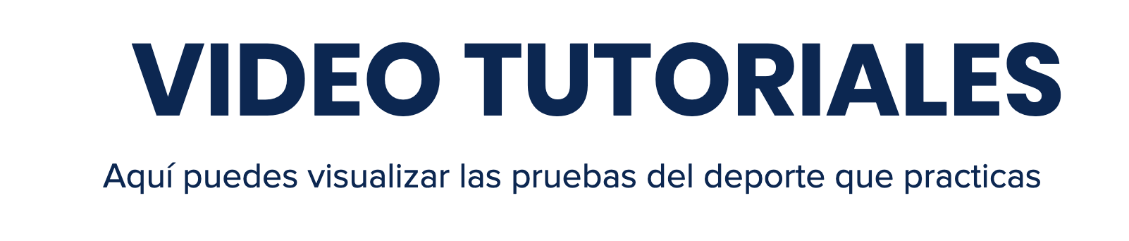 video tutoriales