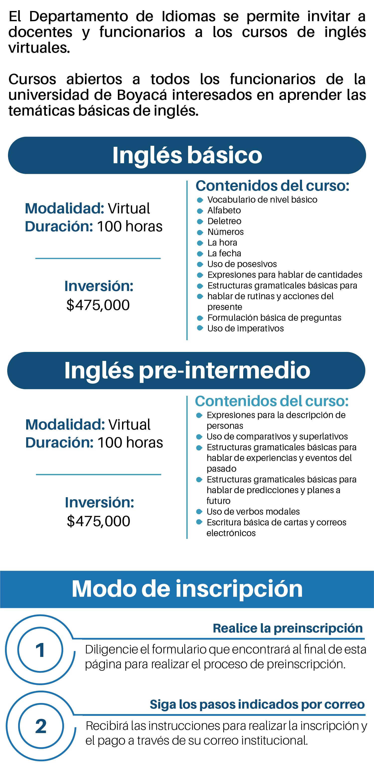 info curso