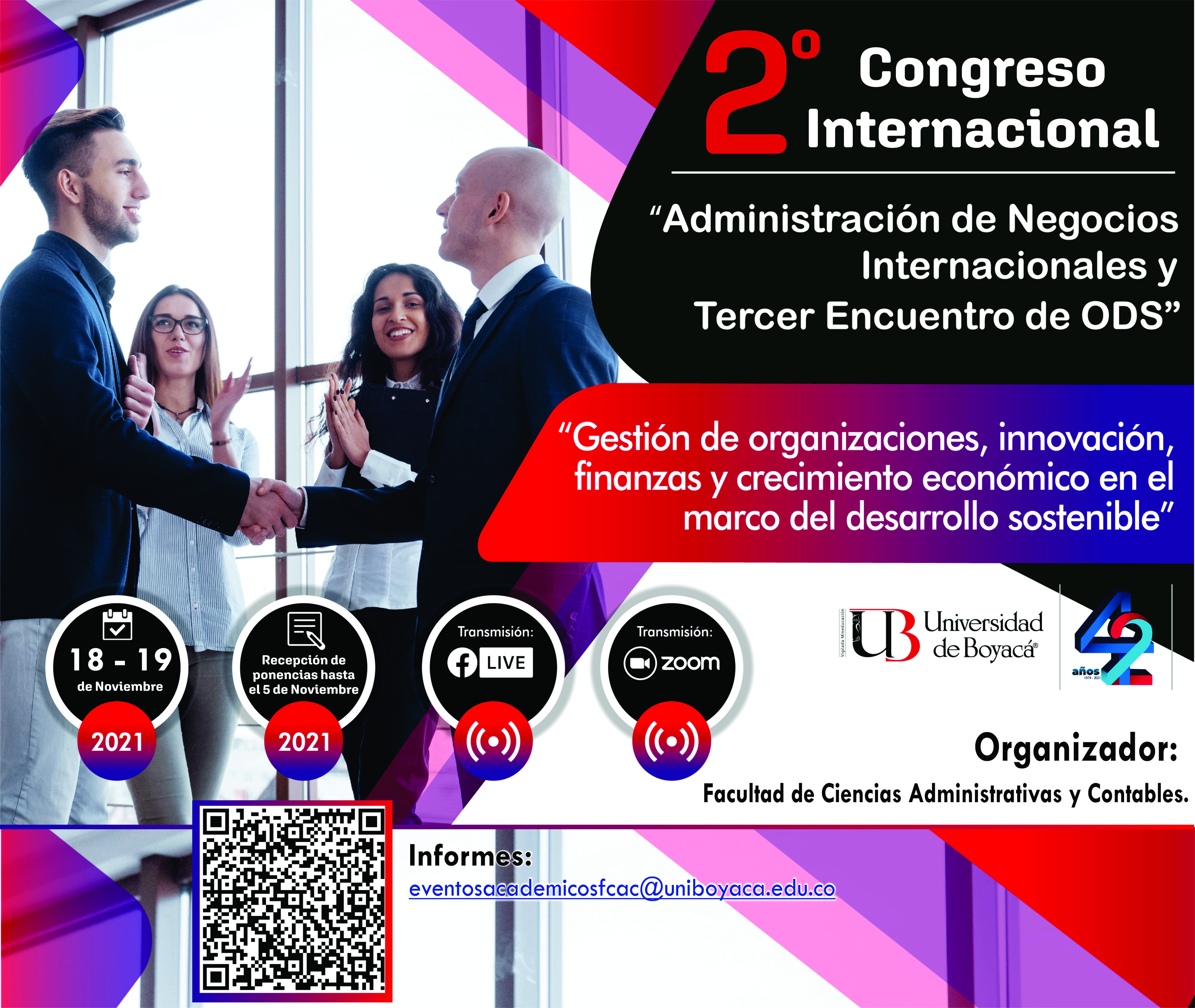 2° CONGRESO INTERNACIONAL “ADMINISTRACIÓN DE NEGOCIOS INTERNACIONALES Y TERCER ENCUENTRO DE ODS”