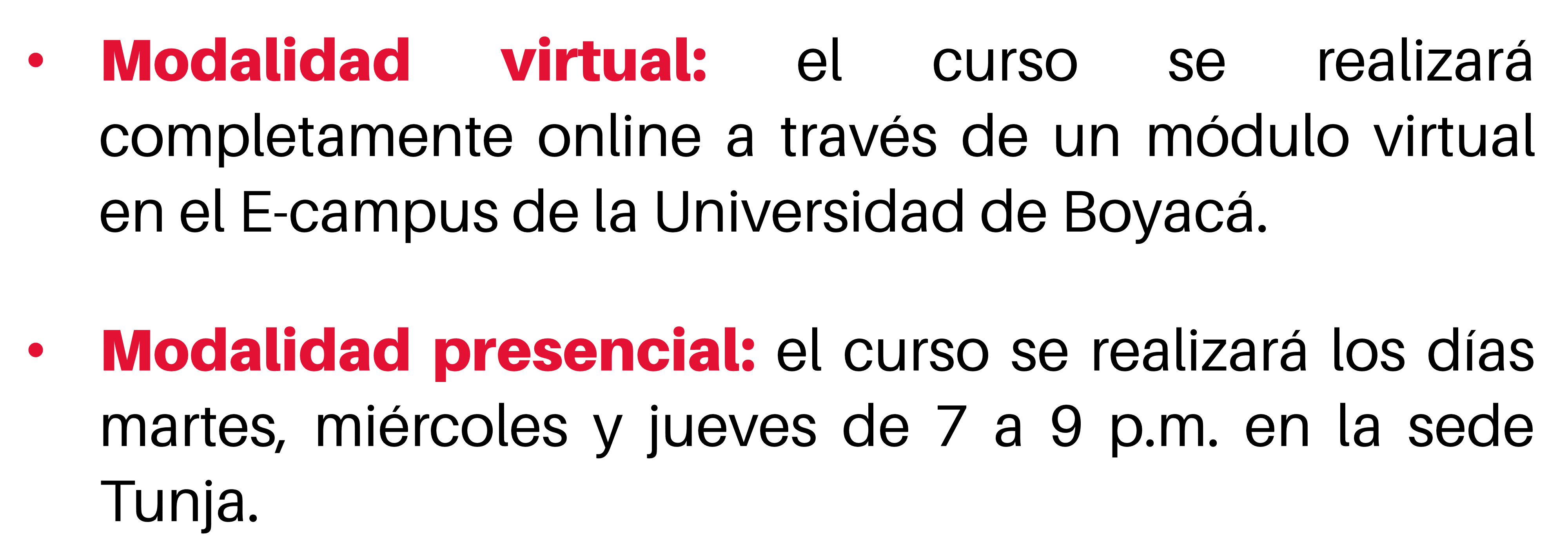 info curso