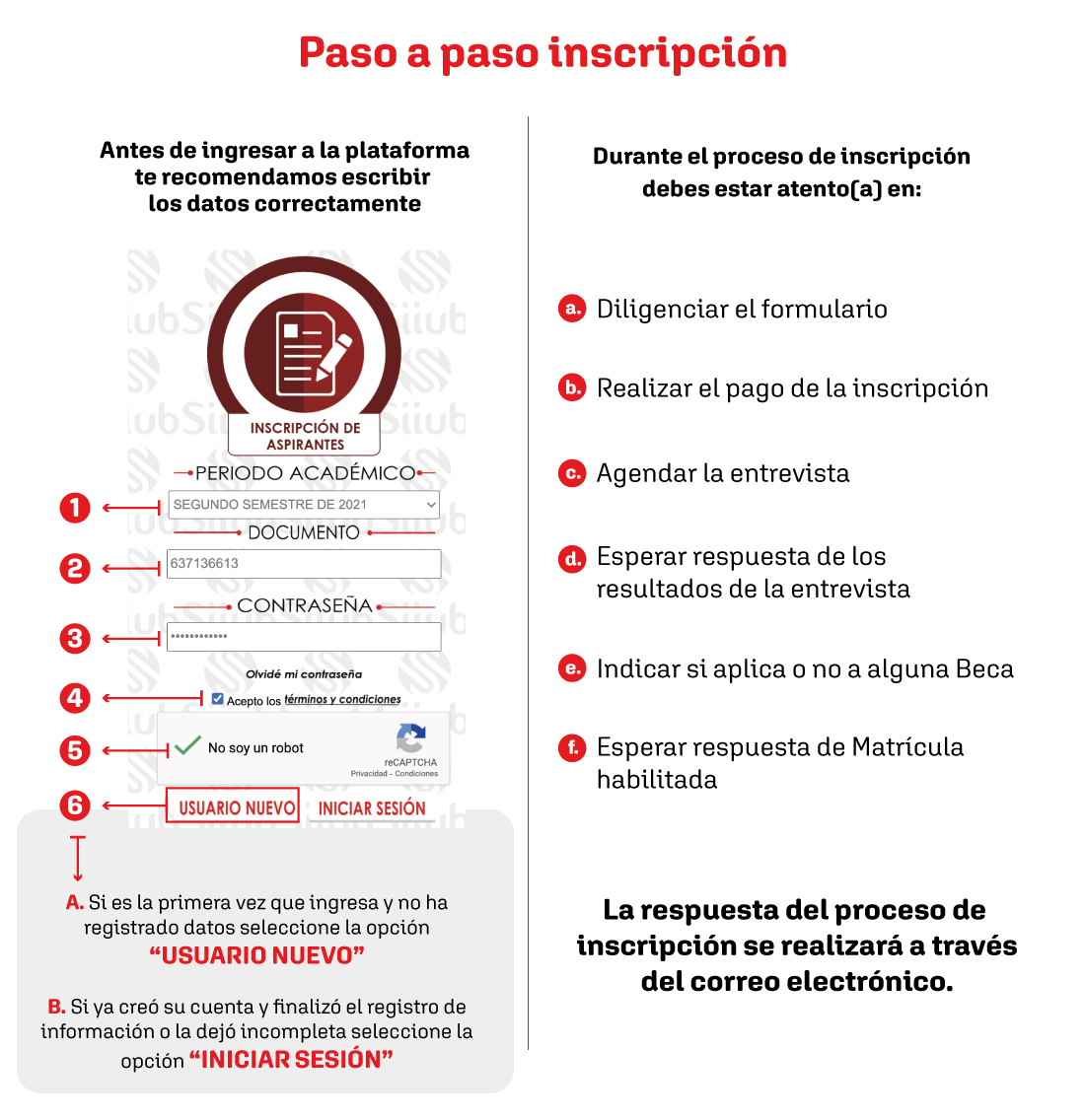 paso a paso inscripción