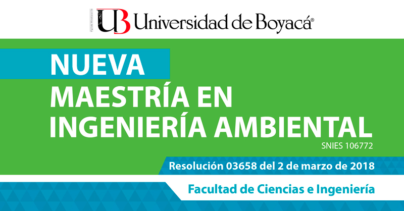 Nueva Maestría en Ingeniería Ambiental