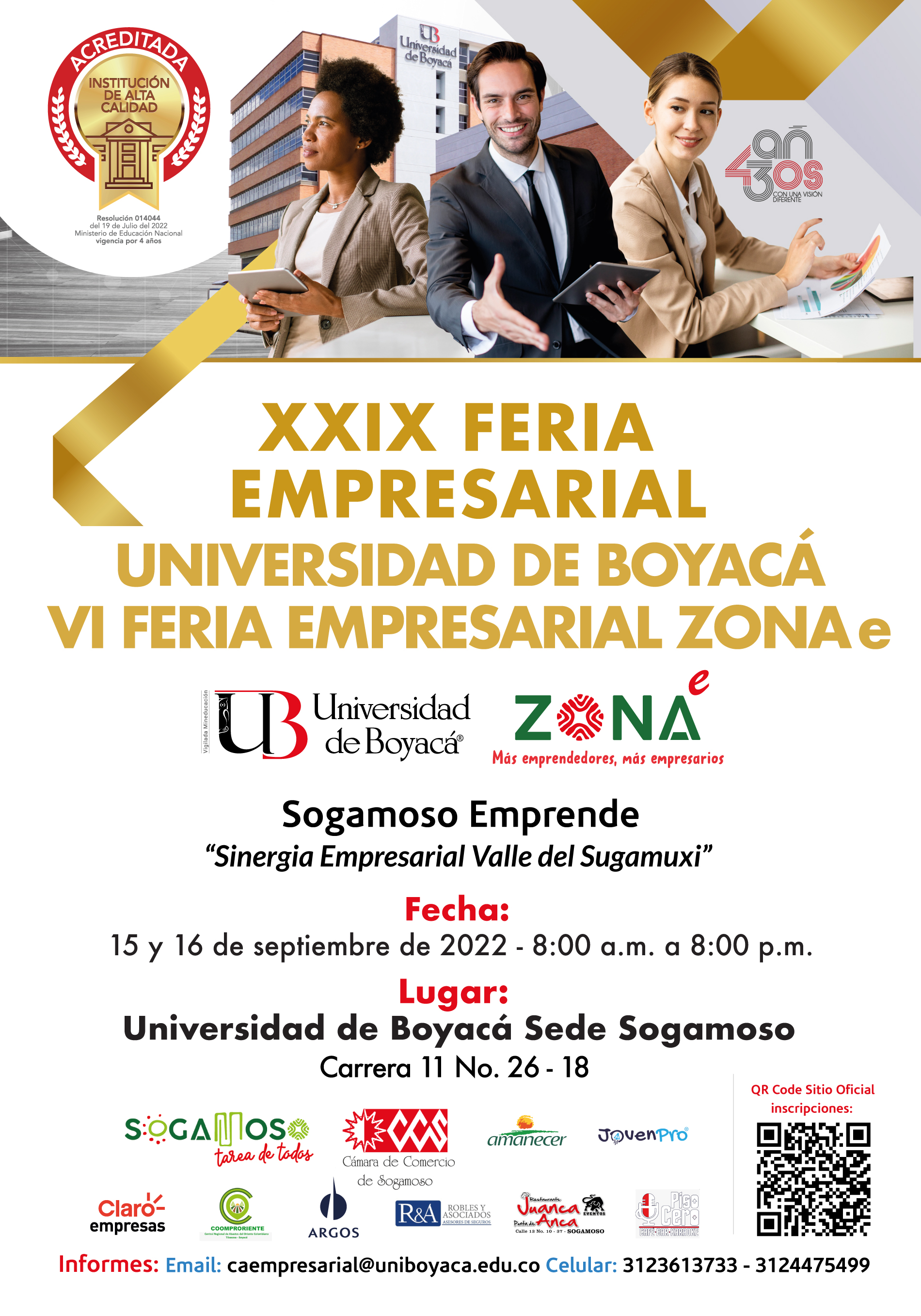 Afiche Feria Empresarial