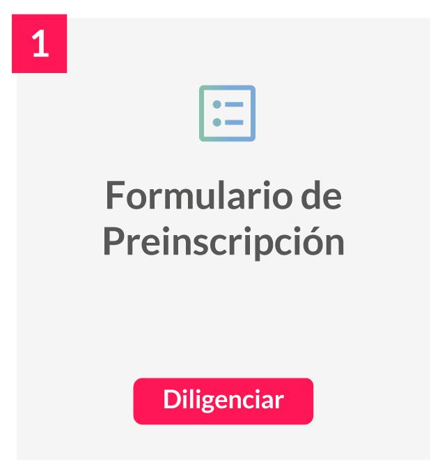 formulario de preinscripción