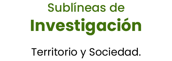 Sublíneas de Investigación: Territorio y Sociedad.