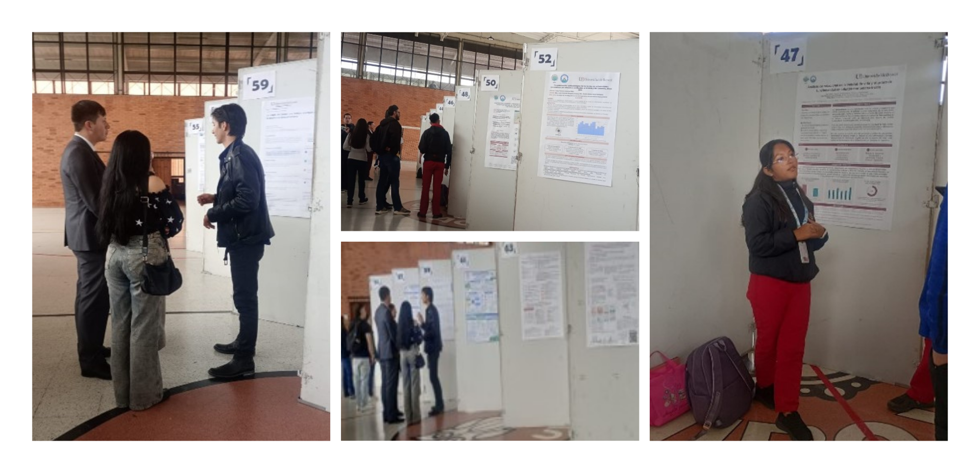 Exposición presencial de proyectos de investigación de estudiantes y egresados. Coliseo Universidad de Boyacá