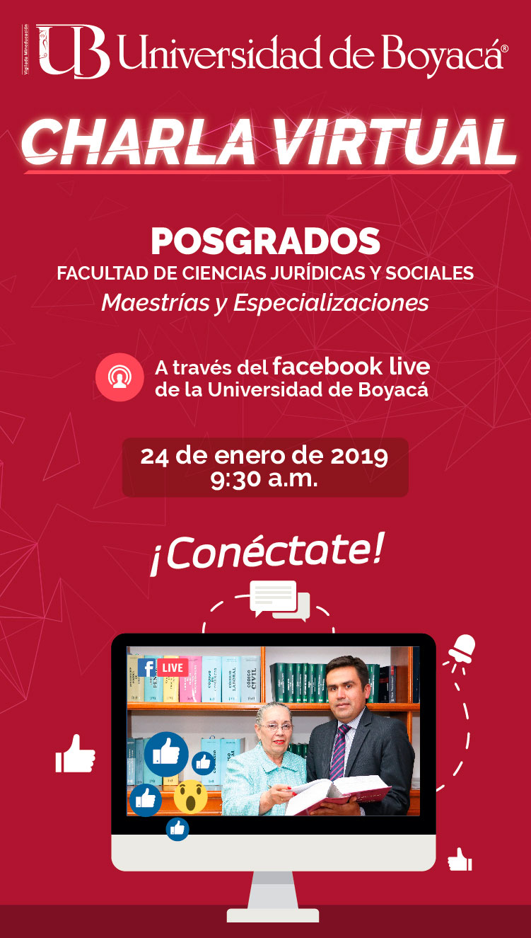 Charla virtual programas de postgrado FCJS