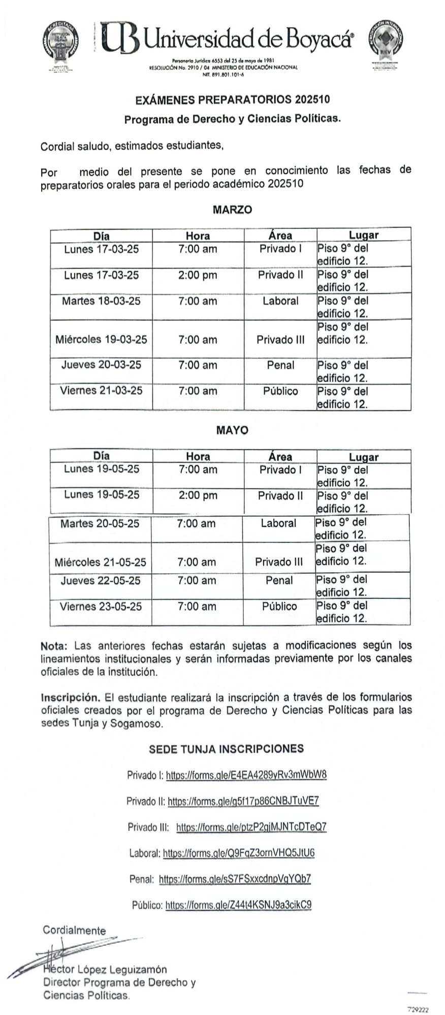 examenes