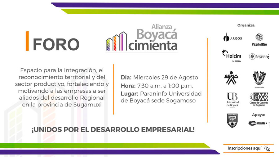 Foro Alianza Boyacá Cimienta