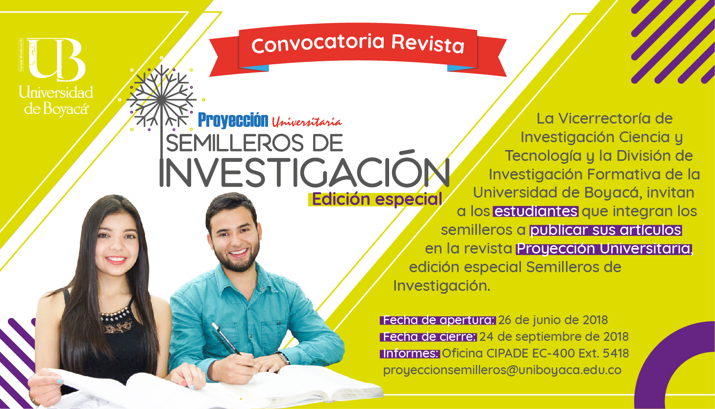 Convocatoria Revista de Semilleros de Investigación