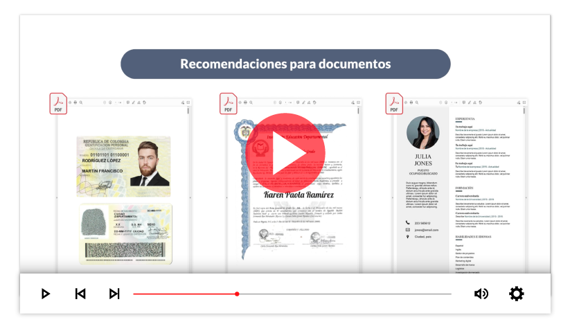 video documentos