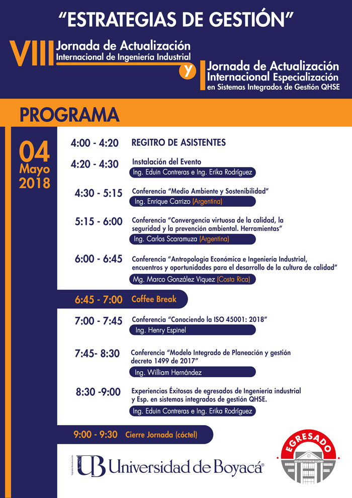Jornada de Actualización Ingeniería Industrial