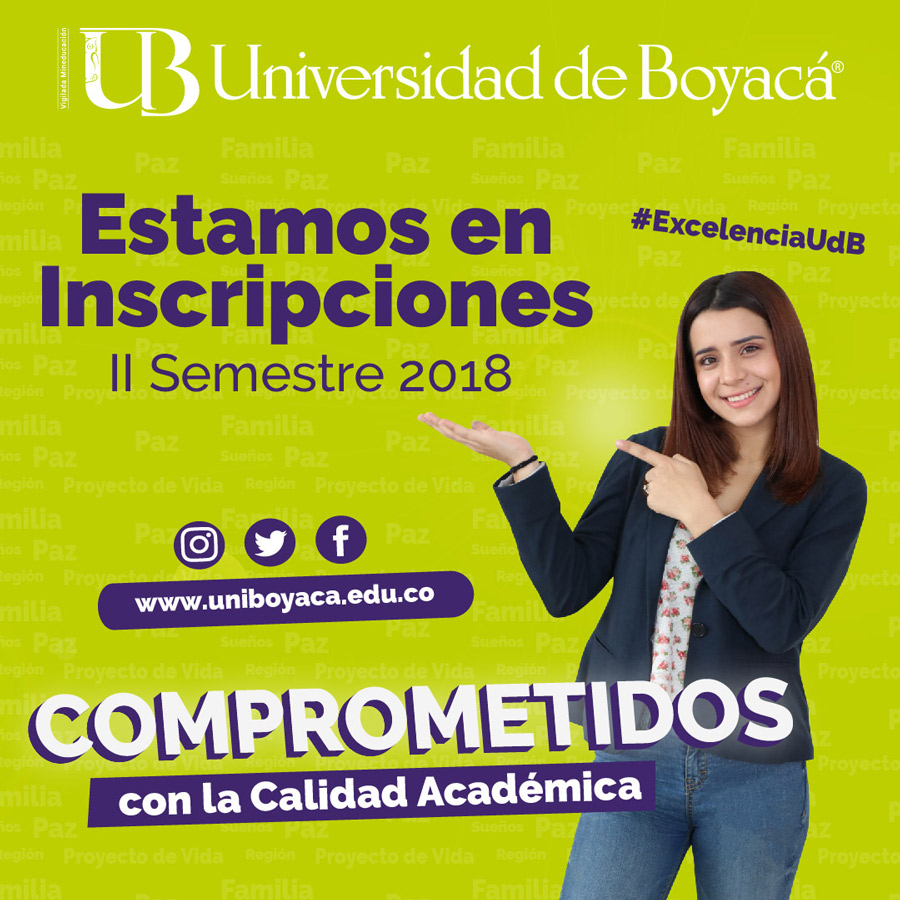 Estamos en Inscripciones Segundo Semestre 2018