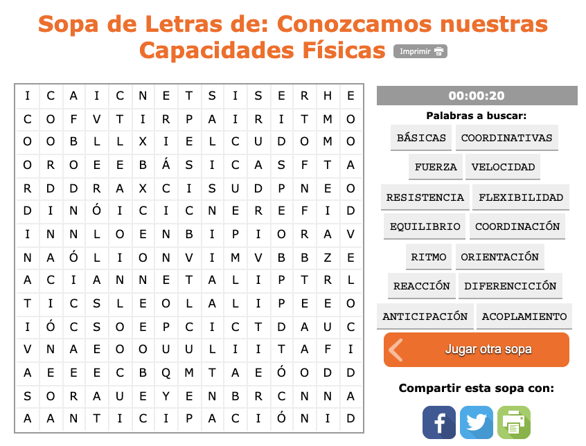 sopa de letras