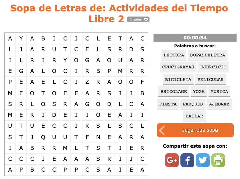 sopa letras