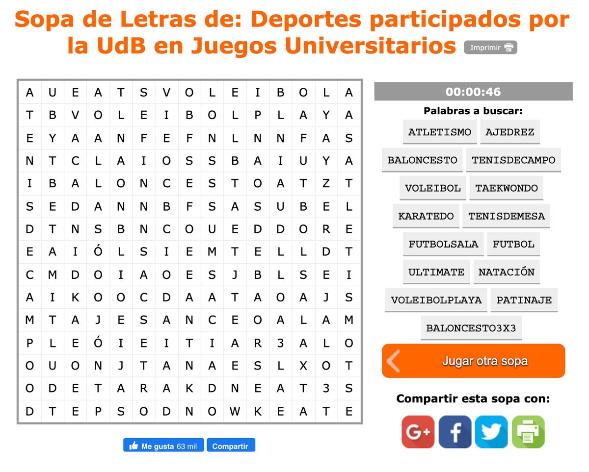 sopas de letras