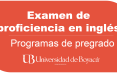 Examen de Proficiencia en inglés - Programas de Pregrado 2 de noviembre de 2023 