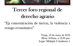 Tercer Foro Regional de Derecho Agrario 