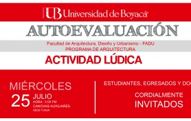 Actividad lúdica de los procesos de Autoevaluación del Programa de Arquitectura