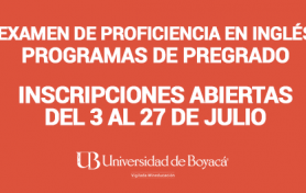 Examen de Proficiencia en inglés - Programas de Pregrado