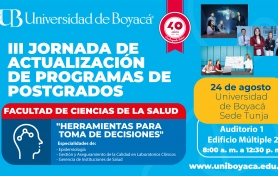 III Jornada de Actualización Programas de Postgrado - Fac. Ciencias de la Salud