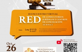 III Encuentro Virtual  RED de Consultorios Jurídicos y Centros de Conciliación de Boyacá