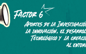 Factor 6: aportes de la investigación, la innovación, el desarrollo tecnológico y  la creación al entorno
