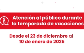 Atención al público durante la temporada de vacaciones