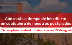 Inscríbete en nuestros postgrados hasta el 22 de Agosto