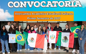 Convocatoria Intercambio Académico Estudiantil Saliente Primer Semestre de 2027