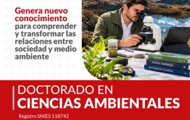 Inscríbete sin Costo al Doctorado en Ciencias Ambientales