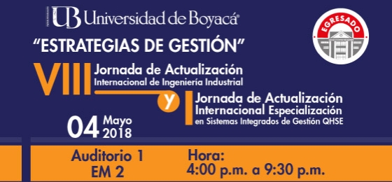 VIII Jornada de Actualización Internacional de Ingeniería Industrial 