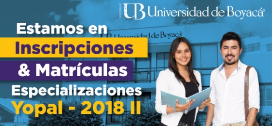 Especializaciones Yopal - 2018 II