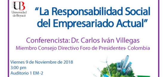 Conferencia la Responsabilidad Social del Empresario Actual