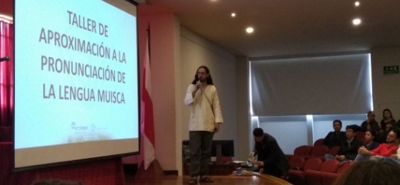 Taller de aproximación a la lengua Chibcha en la Universidad de Boyacá, Semana del Idioma.