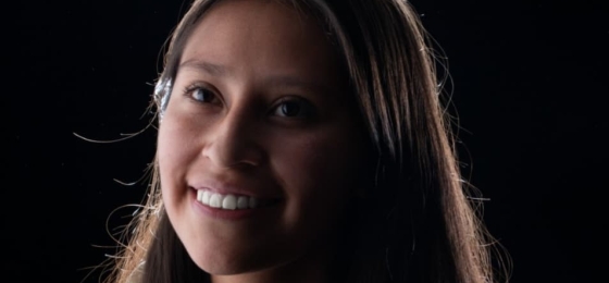 Estudiante boliviana de intercambio en Colombia
