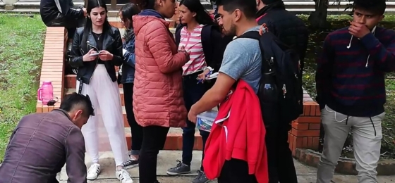 Estudiante en rodaje