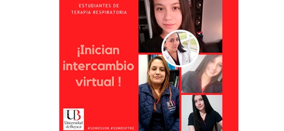 Estudiantes de Terapia Respiratoria inician intercambio virtual con la Universidad de Santander 