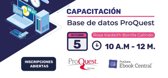 Capacitación Base de datos ProQuest